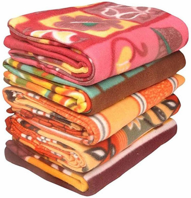 V.R.ENTERPRISES Printed Single Woollen Blanket for  AC Room(Polyester, Multicolor)