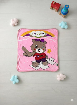SAMBH SADASHIV Cartoon Crib AC Blanket for  Mild Winter(Microfiber, Pink)