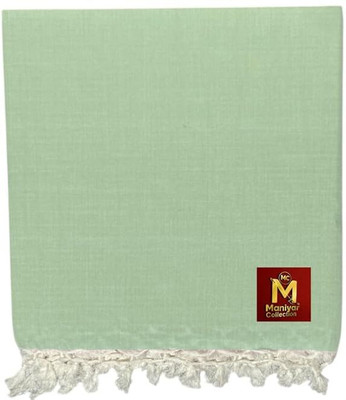 Maniyar Collection Solid Single AC Blanket for  AC Room(Cotton, Green)