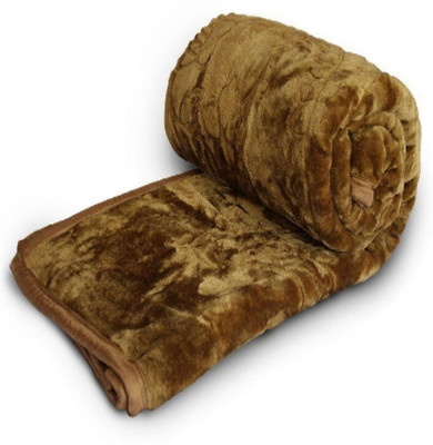 PMW Solid Single AC Blanket for  Mild Winter(Woollen Blend, Multicolor)