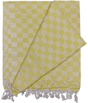 Shishir Checkered Single Comforter for  AC Room(Cotton, Yellow)