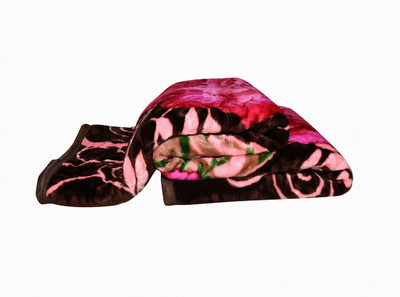 ACZO FEEL Floral Double Mink Blanket for  Heavy Winter(Microfiber, Multicolor)