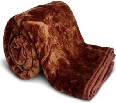 SIMAM Self Design Double AC Blanket for  Heavy Winter(Polyester, Brown)