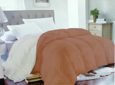 Raymond Home Solid Double Comforter for  AC Room(Microfiber, Brown)