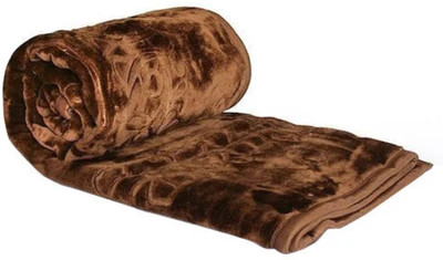 SIMAM Abstract Double Mink Blanket for  Mild Winter(Microfiber, Brown)