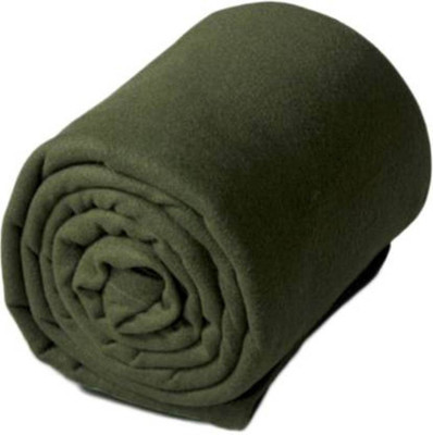 n g products Solid Single Fleece Blanket for  Heavy Winter(Polyester, Green)