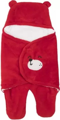 naughty baby Embroidered Crib Baby Sleep Sack for  Mild Winter(Fur, Red)