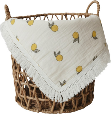 Timmy & Tammy Floral Crib Dohar for  Mild Winter(Cotton, Lemon Print)