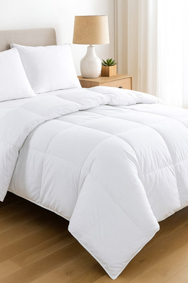 RAJASTHAN HANDLOOM Solid Double Comforter for  Heavy Winter(Polyester, White)