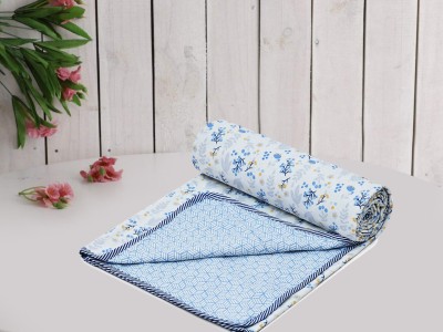 RRC Printed Single Dohar for  Heavy Winter(Cotton, Light Blue, Blue, White, Yellow)