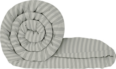 Story@home Solid Double Comforter for  AC Room(Microfiber, Light Grey)