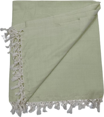Aakriti Handloom Solid Double AC Blanket for  AC Room(Cotton, Pista)