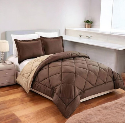 sentiments Solid Single Mink Blanket for  Mild Winter(Polyester, Walnut & Dark Brown)