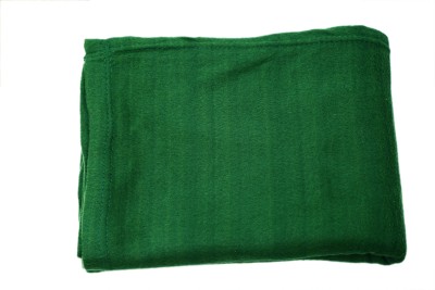 Blessing Home Striped Single Mink Blanket for  Heavy Winter(Polyester, Green)