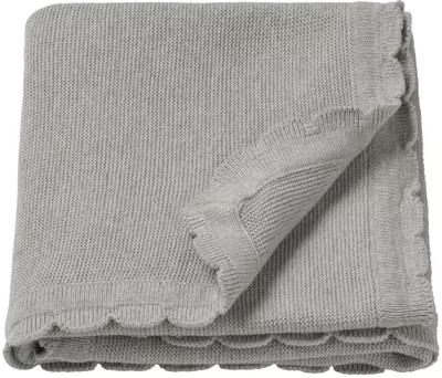 The Baby First Box Solid Single Woollen Blanket for  Mild Winter(Cotton, Grey)