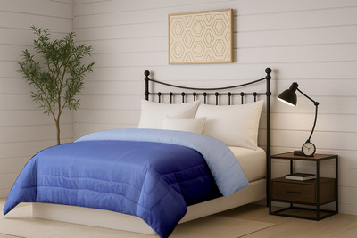 The Little Big Store Solid Double Comforter for  Heavy Winter(Cotton, Lavender & Blue Berry)
