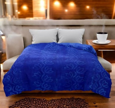 Anadhika Solid Single AC Blanket for  AC Room(Microfiber, Blue)