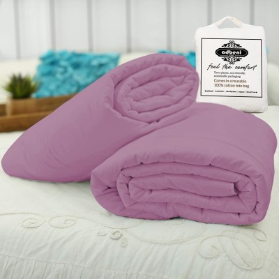 ADBENI HOME Geometric Double Comforter for  AC Room(Cotton, Mauve)