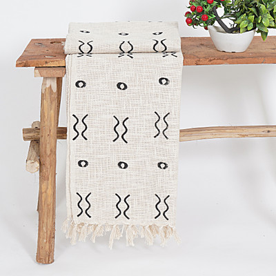 VINSANINTERNATIONAL Geometric Single Throw for  AC Room(Cotton, Design 2)