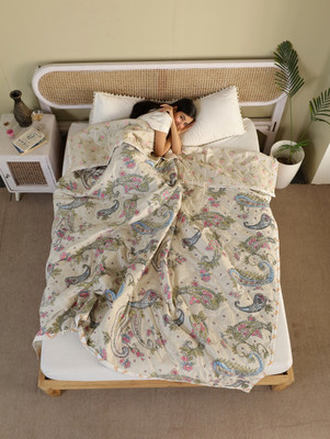 BLAN STAR Printed Double Comforter for  AC Room(Cotton, Multicolor)