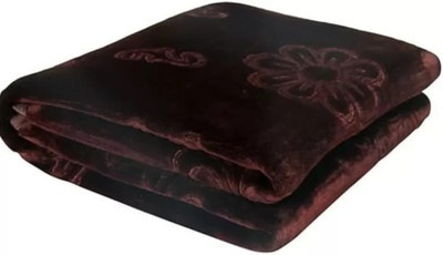 MFI Self Design Single Mink Blanket for  Heavy Winter(Woollen Blend, Single Color)