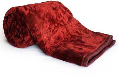 V.R.ENTERPRISES Floral Double Quilt for  Heavy Winter(Cotton, Red)