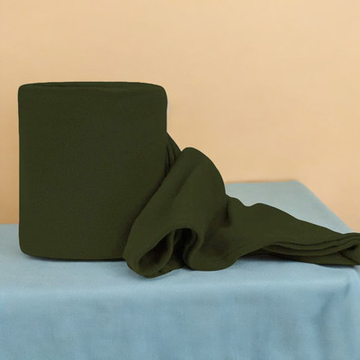 The Home Talk Solid Single Fleece Blanket for  AC Room(Polyester, Green)