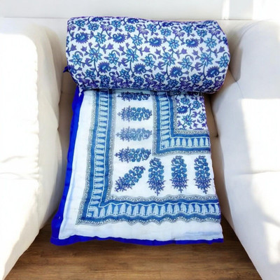 shree karni export Floral Single Quilt for  Heavy Winter(Polyester, Multicolor)