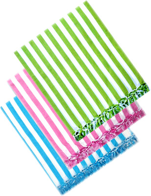 OKTIC Striped Single Top Sheet for  Mild Winter(Cotton, Multicolor)
