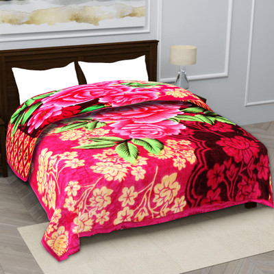 MAGICAL Printed Single Mink Blanket for  Mild Winter(Microfiber, Multicolor3)