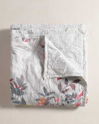 BLAN STAR Printed Double Comforter for  AC Room(Cotton, Grey, Pink)