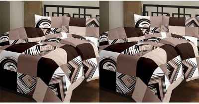 WONDERLOOK Checkered Single Dohar for  AC Room(Polyester, Brown)