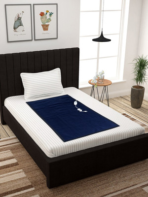 LERV'S Collection Solid Single Electric Blanket for  Heavy Winter(Woollen Blend, Blue)