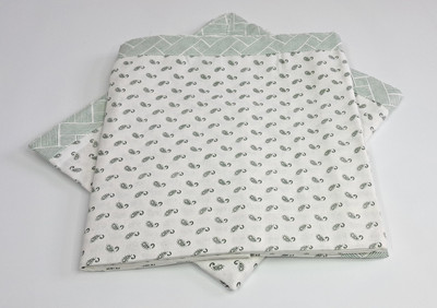 CHANDRAVATI Printed Single Top Sheet for  AC Room(Cotton, Green)