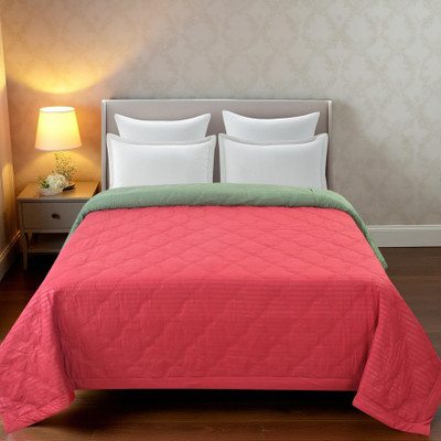 ivaza Floral Double Comforter for  Heavy Winter(Microfiber, Maroon)
