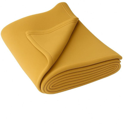 LIFECRAFT HOME FURNISHINGS Floral Single Fleece Blanket for  Mild Winter(Polyester, Yellow)