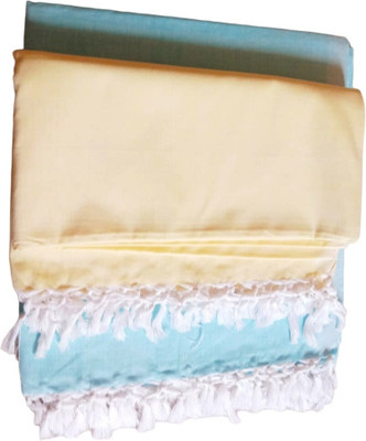 Aakriti Handloom Solid Single Comforter for  AC Room(Silk, Blue, Lemon ( Yellow))