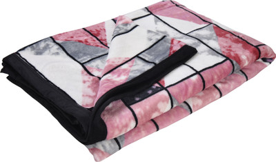 AJANTA HANDLOOM HOUSE Printed Double Woollen Blanket for  Heavy Winter(Woollen Blend, Black)