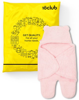 My New Born by 10Club Cartoon Crib AC Blanket for  AC Room(Poly Cotton, Pink)