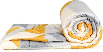 Livpure Smart Printed Single Comforter for  AC Room(Polyester, Sandy Beige Grey Geometric)