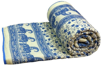 shree karni export Floral Double Quilt for  Heavy Winter(Cotton, Multicolor)