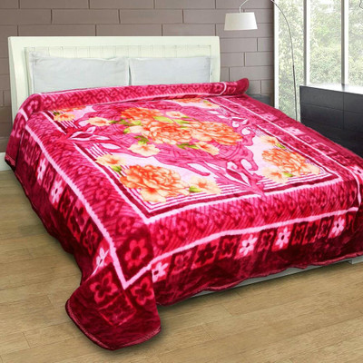 MAGICAL Printed Double Mink Blanket for  Heavy Winter(Microfiber, Printed-19)