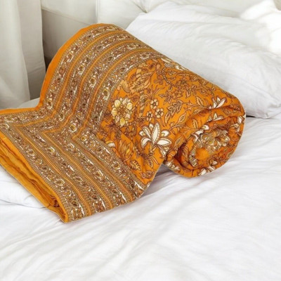 shree karni export Floral Double Comforter for  Heavy Winter(Microfiber, Multicolor)