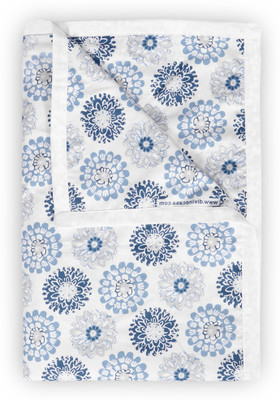 Divine Casa Printed Single Dohar for  AC Room(Cotton, Dutch Blue)