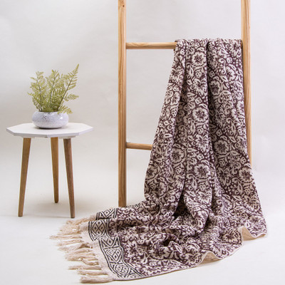 Dmaasa Animal Single Throw for  Heavy Winter(Cotton, Purple)