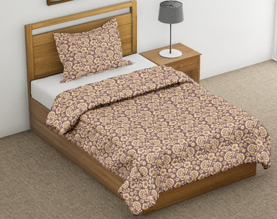 Linenovation Self Design Double Comforter for  Mild Winter(Polyester, Printed, Multicolor)