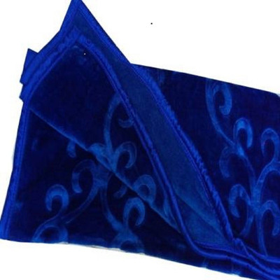 SIMAM Self Design Double Mink Blanket for  Mild Winter(Microfiber, Blue)