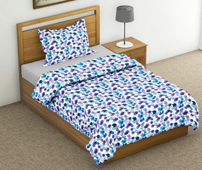 Texlux Printed Double AC Blanket for  Heavy Winter(Poly Cotton, Multi Color Dot)