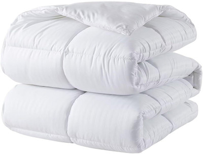 TUNDWAL'S Solid Double Comforter for  Heavy Winter(Cotton, White)