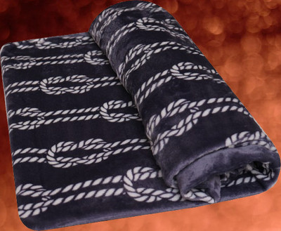 KIXTA Self Design Double AC Blanket for  AC Room(Microfiber, Grey)